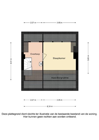 Plattegrond - Klimopstraat 11, 6413 SE Heerlen - Klimopstraat 11 Heerlen - Zolder 2D.jpg